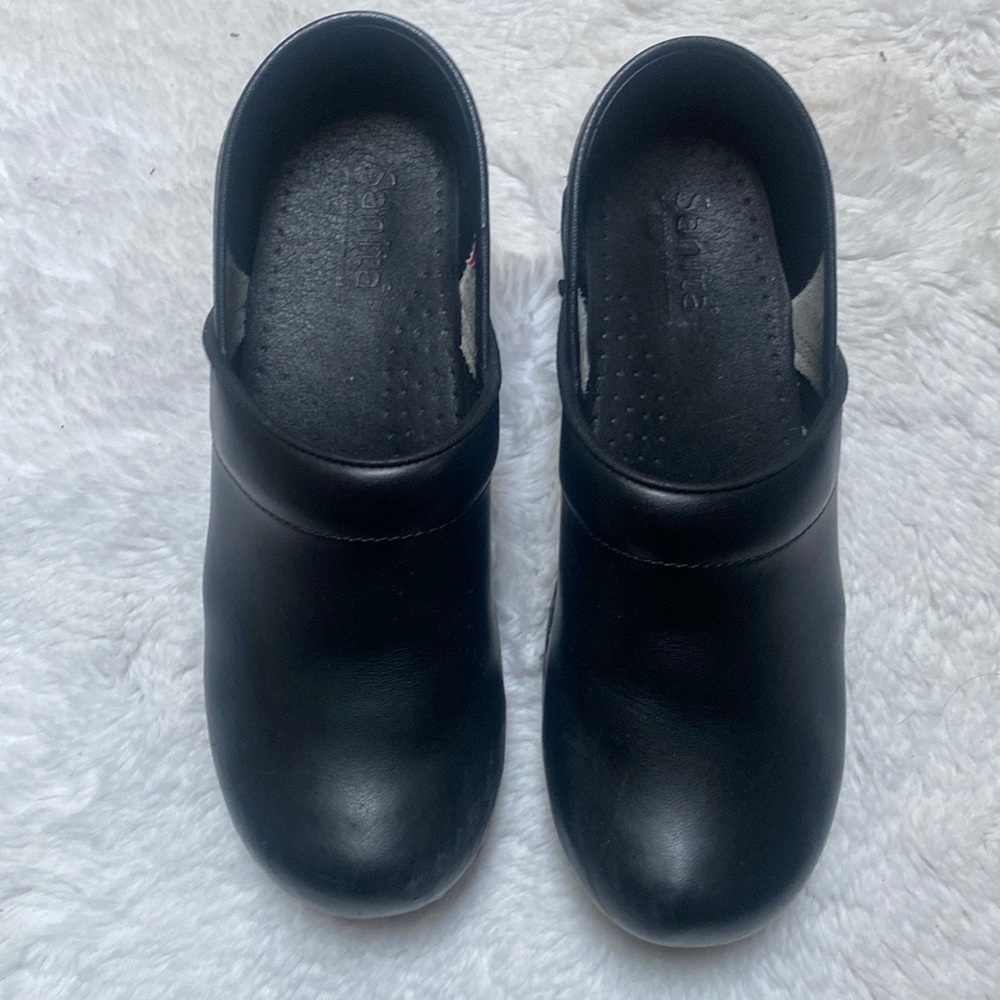 Sanita 7.5 - 8 (38)Clogs Comfort Professional Shoes Black Nursing Walking - Picture 4 of 14